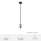 Hunter 13110 Noble Bronze Hunter Vanning Noble Bronze And Natural Sisal Rope With Clear Glass 1 Light Pendant Ceiling Light Fixture Image 3