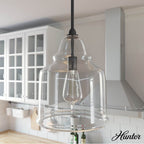 Hunter 19654 Noble Bronze Dunshire 1 Light Pendant 12 Inch Image 4