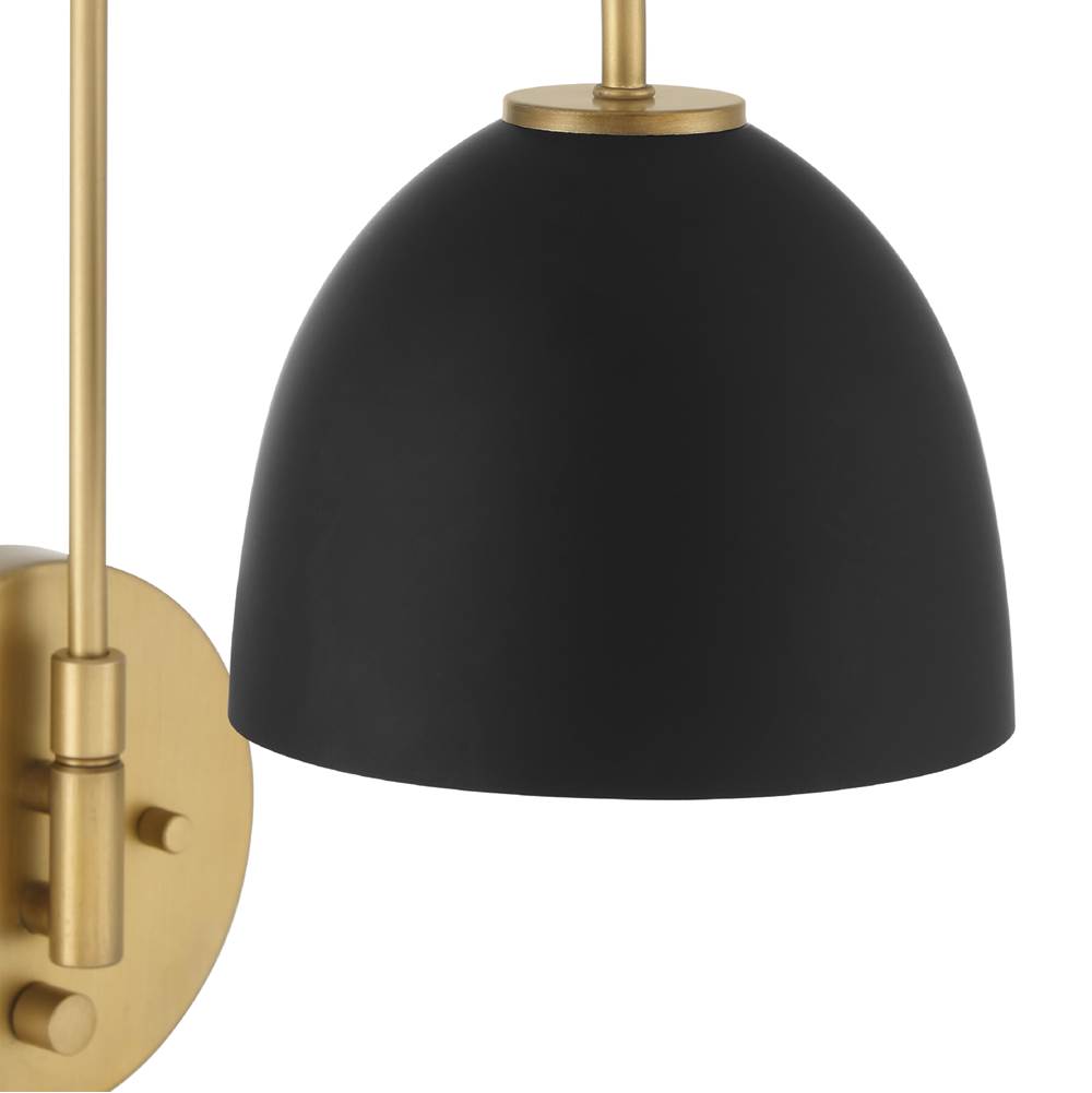 Hunter 48175 Luxe Gold Erling 1 Light Large Pin Up Sconce Gold Image 4