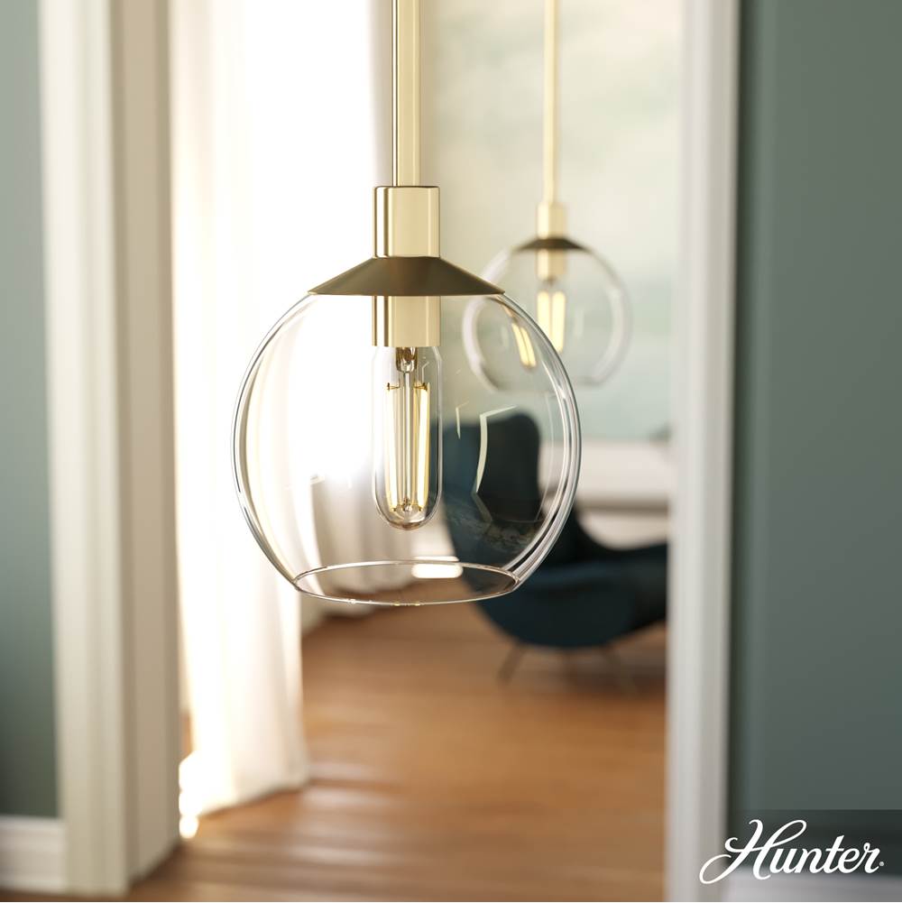 Hunter 19504 Alturas Gold Xidane 1 Light Mini Pendant Image 3