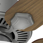 Hunter 52780 Matte Silver Hunter 44 Inch Swanson Matte Silver Ceiling Fan With Led Light Kit And Pull Chain Image 9