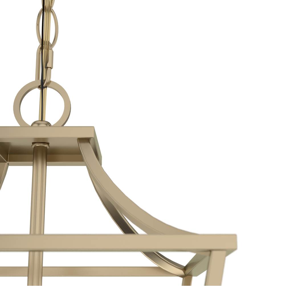 Hunter 19066 Alturas Gold Hunter Laurel Ridge Alturas Gold 4 Light Pendant Ceiling Light Fixture Image 3