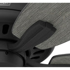 Hunter 52397 Matte Black 52 Inch Newsome Matte Black Ceiling Fan And Pull Chain Image 7