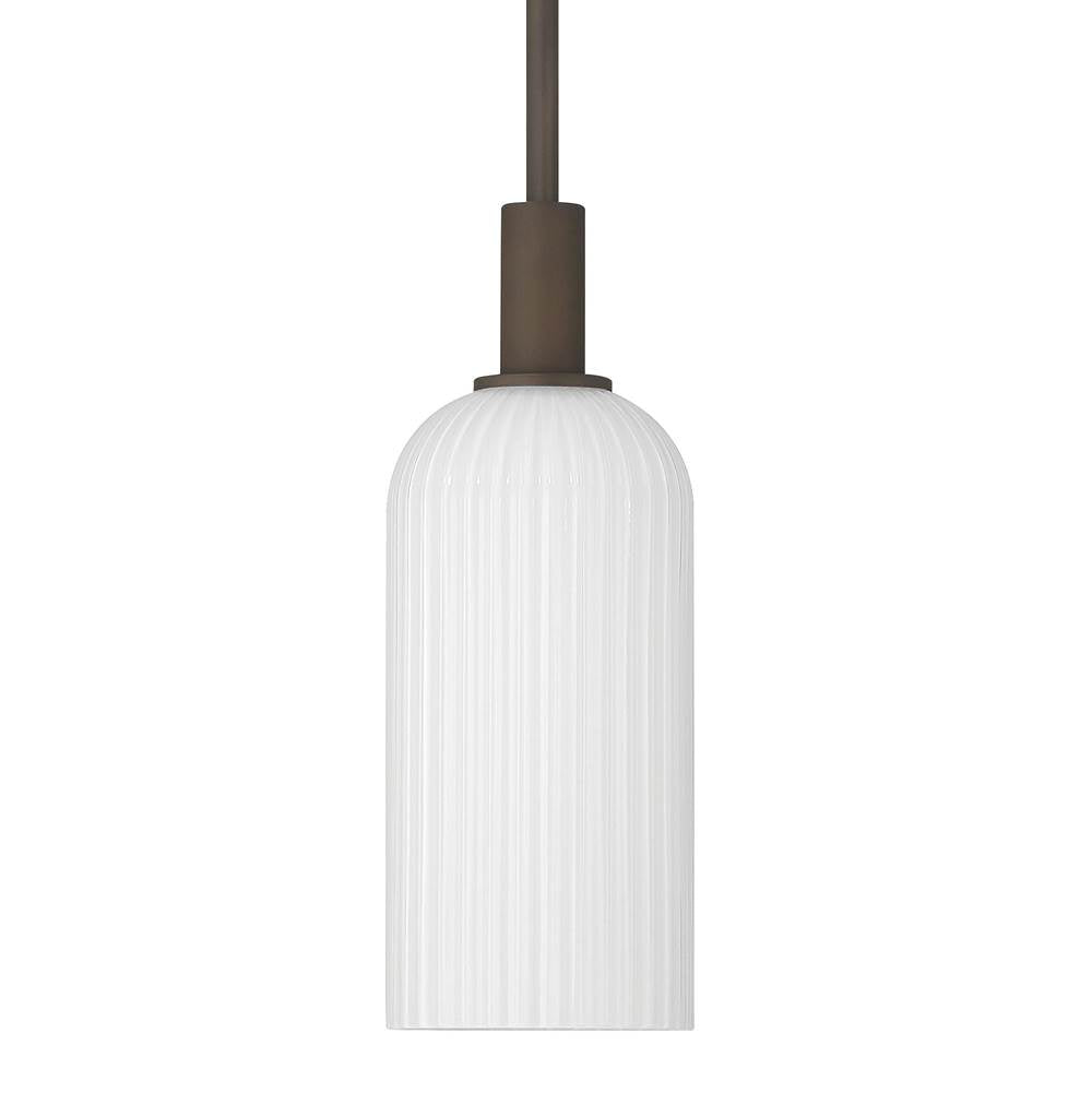 Hunter 13246 Matte Bronze Beverly Glen Jasmine Roth 1 Light Mini 4 Inch Pendant Image 1