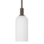 Hunter 13246 Matte Bronze Beverly Glen Jasmine Roth 1 Light Mini 4 Inch Pendant Image 1