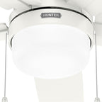 Hunter 52773 Fresh White 52 Inch Anisten Fresh White Ceiling Fan With Led Light Kit And Pull Chain Image 9