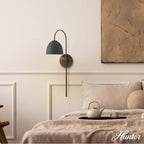 Hunter Erling 1 Light Large Pin Up Sconce Black