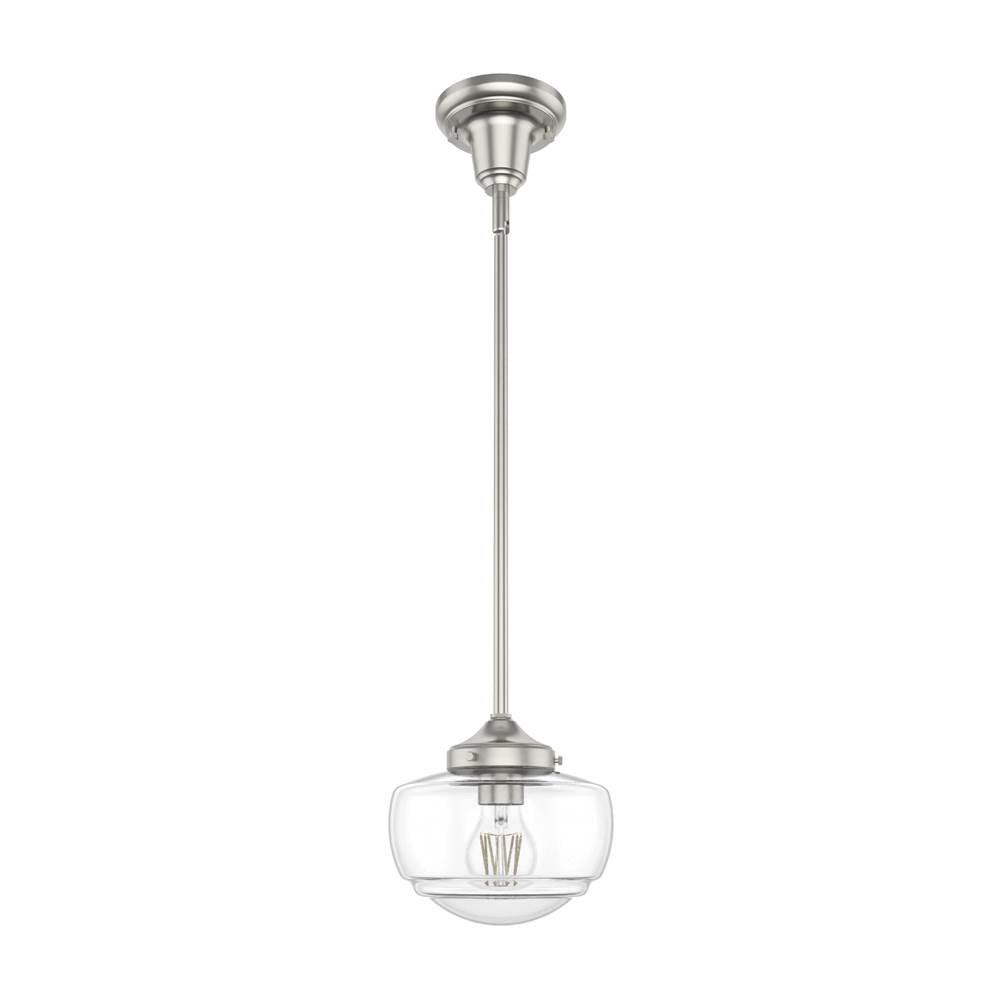 Hunter Saddle Creek Saddle Creek 1-light Mini Pendant Bn Seeded