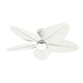 Hunter 52999 Matte White 52 Inch Tropic View Matte White Damp Rated Ceiling Fan With Led Light Kit And Wall Control Image 1