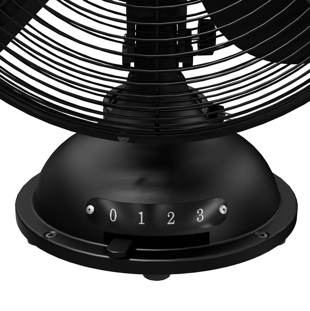 Hunter 97314 Matte Black Table Top Fan Image 2