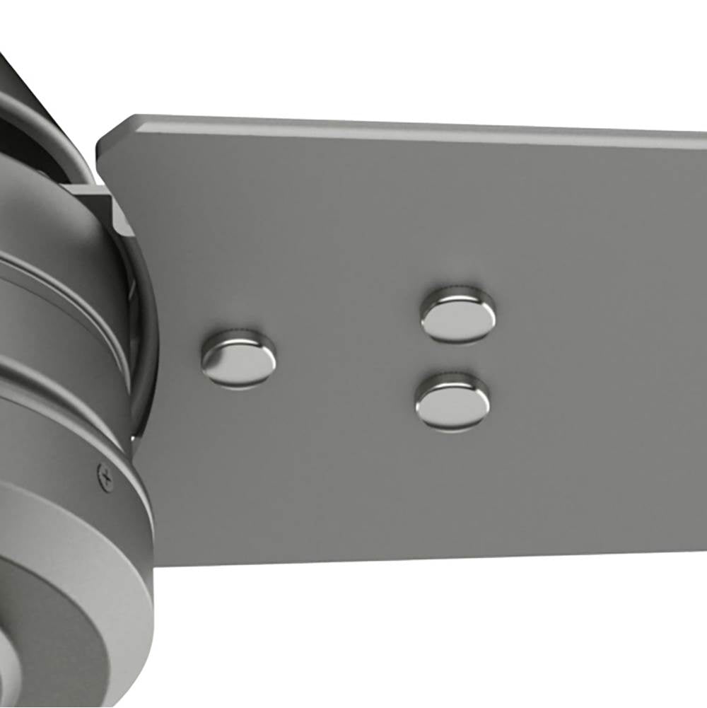 Hunter 52981 Matte Silver 60 Inch Cassius Energy Star Matte Silver Damp Rated Ceiling Fan And Wall Control Image 7