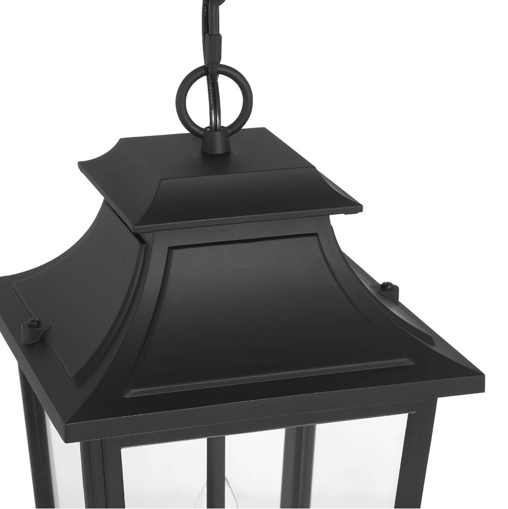 Hunter 46084 Matte Black Hunter Spring Cove Matte Black With Clear Glass 3 Light Image 3