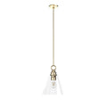 Hunter 19438 Alturas Gold Hunter Klein Alturas Gold 1 Light Pendant Ceiling Light Fixture Image 1