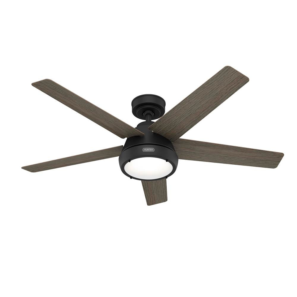 Hunter 52422 Matte Black 52in Burroughs - Flat Matte Black Image 1