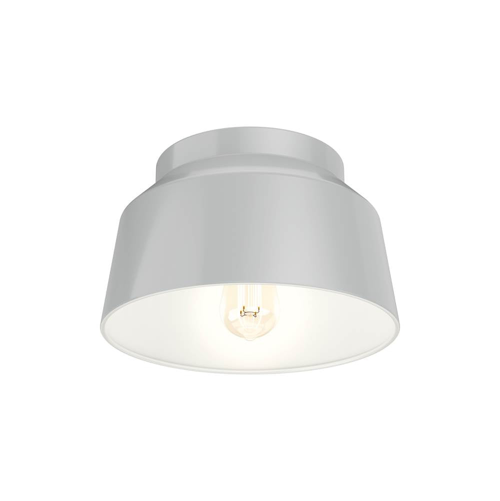 Hunter 19022 Dove Gray Cranbrook 1 Light Flush Mount Image 1