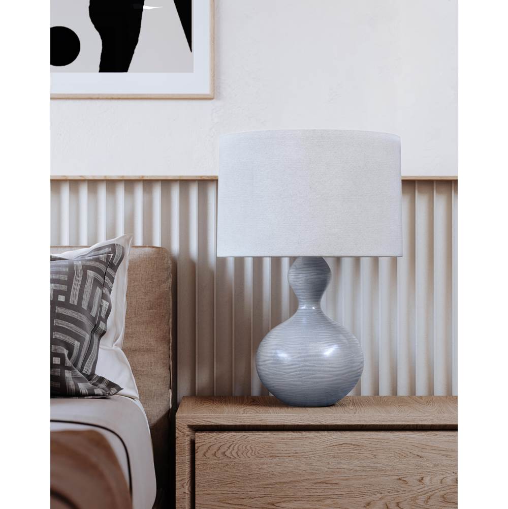 Hudson Valley Lighting L2117-AGB/CCB Aged Brass,Ceramic Crackle Black Cairns Table Lamp Image 5