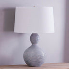 Hudson Valley Lighting L2117-AGB/CCB Aged Brass,Ceramic Crackle Black Cairns Table Lamp Image 4