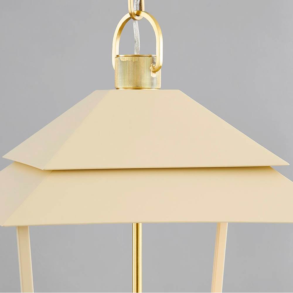 Hudson Valley Lighting 5119-AGB/SSD Aged Brass Natick Lantern Image 4