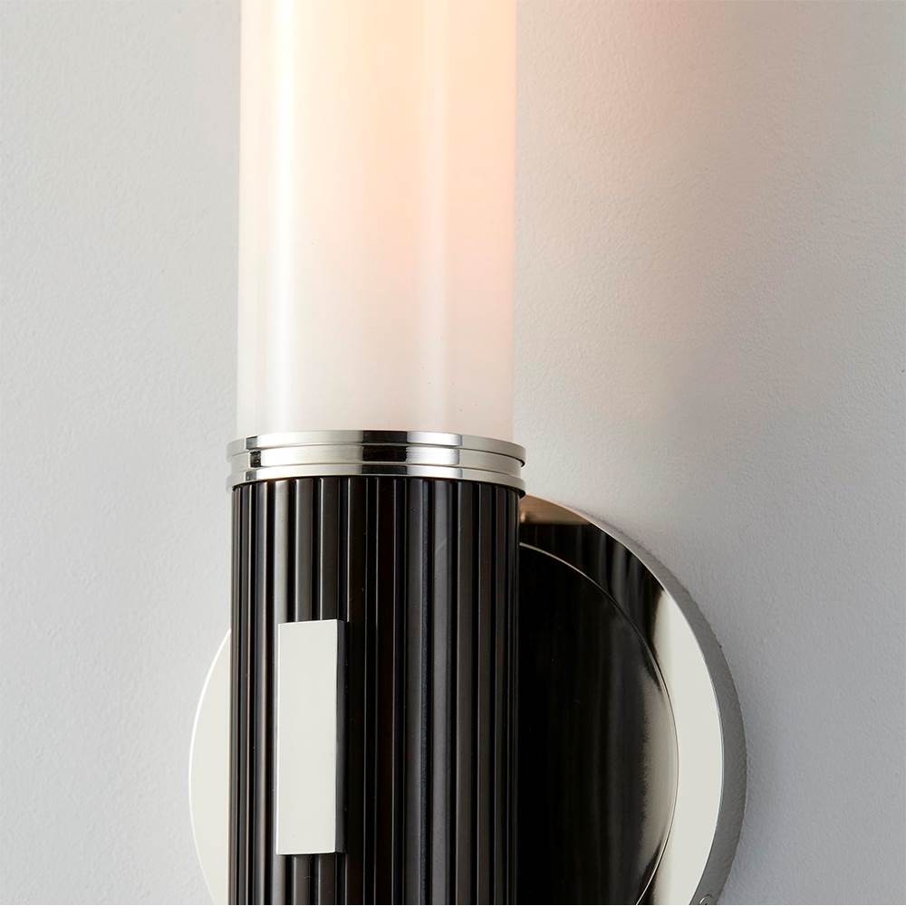 Hudson Valley Lighting 3614-PN/BBR Polished Nickel Crewe Wall Sconce Image 2