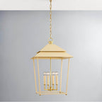 Hudson Valley Lighting 5127-AGB/SSD Aged Brass Natick Lantern Image 4