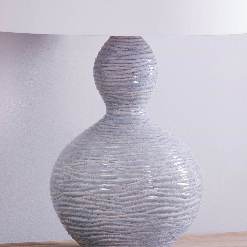 Hudson Valley Lighting L2117-AGB/CCB Aged Brass,Ceramic Crackle Black Cairns Table Lamp Image 2