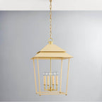 Hudson Valley Lighting 5127-AGB/SSD Aged Brass Natick Lantern Image 2