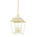 Hudson Valley Lighting 5119-AGB/SSD Aged Brass Natick Lantern Image 1