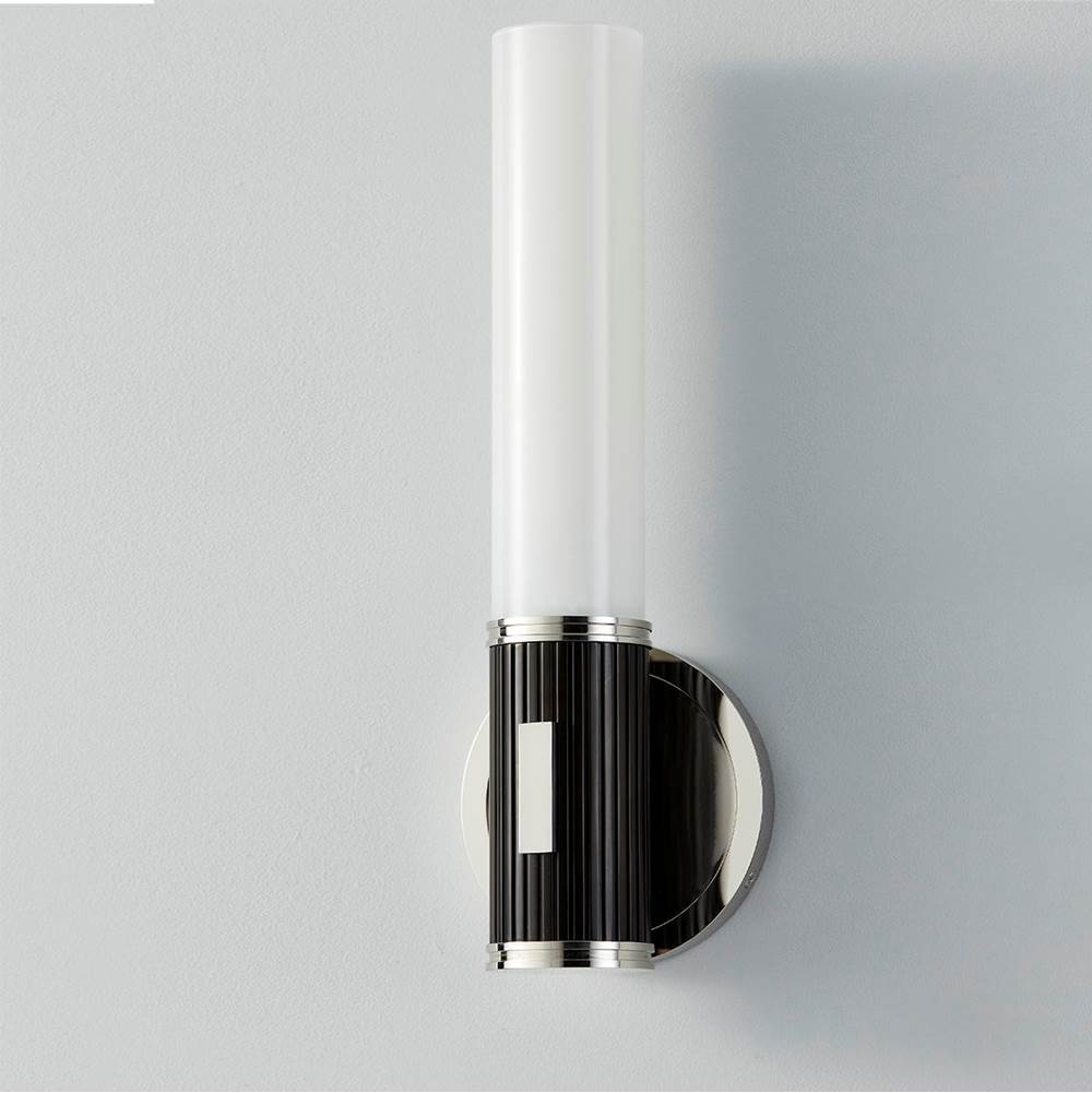 Hudson Valley Lighting 3614-PN/BBR Polished Nickel Crewe Wall Sconce Image 4