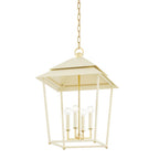 Hudson Valley Lighting 5127-AGB/SSD Aged Brass Natick Lantern Image 1