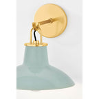 Hudson Valley Lighting 1913-AGB/CMC Aged Brass,Ceramic Moss Crackle Pottersville Wall Sconce Image 4