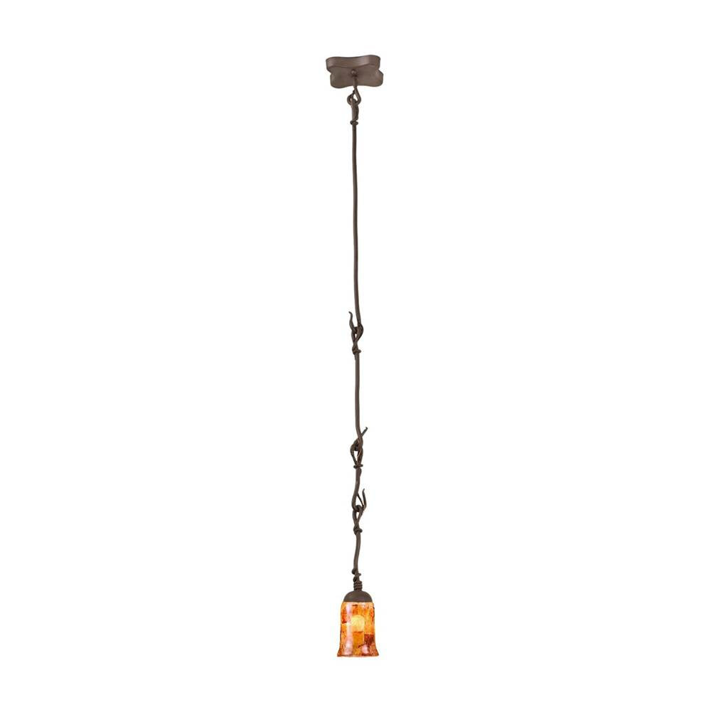 Kalco Lighting Vine 5.5-in 1 Light Bark Pendant