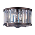 Kalco Lighting Foster 16-in 4 Light Socket Grecian Bronze Flush Mount
