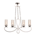 Kalco Lighting Grayson 32-in 4 Light Socket Pearl Silver Linear Pendant