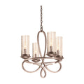 Kalco Lighting Grayson 18-in 4 Light Socket Pearl Silver Chandelier