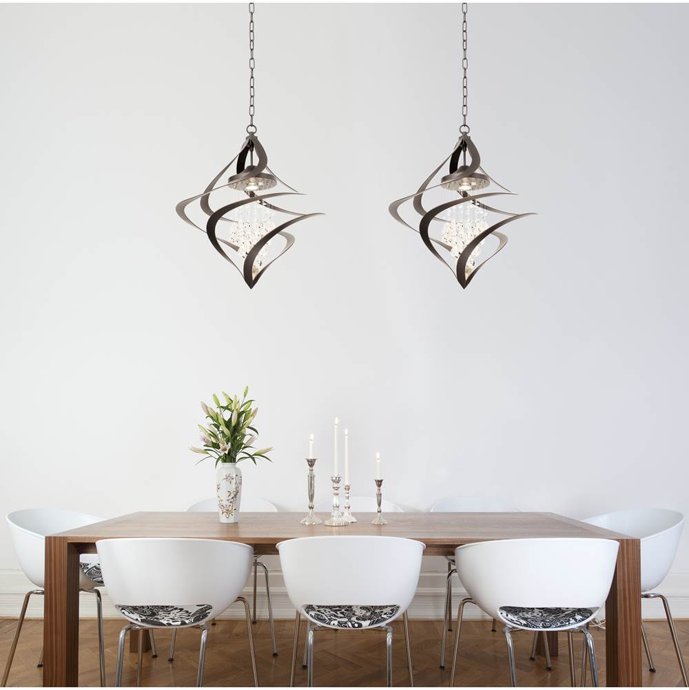 Kalco Lighting Oxford 23.5-in 1 Light Socket Old Bronze Chandelier