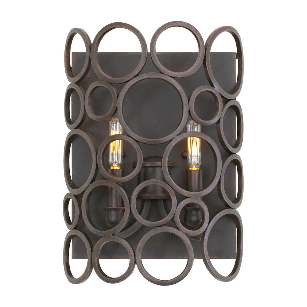 Kalco Lighting Ashbourne 14-in 2 Light Socket Heirloom Bronze Wall Sconce
