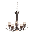 Kalco Lighting Bexley 28-in 5 Light Socket Vintage Iron Chandelier