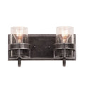Kalco Lighting Bexley 12-in 2 Light Socket Vintage Iron Bath Wall Sconce