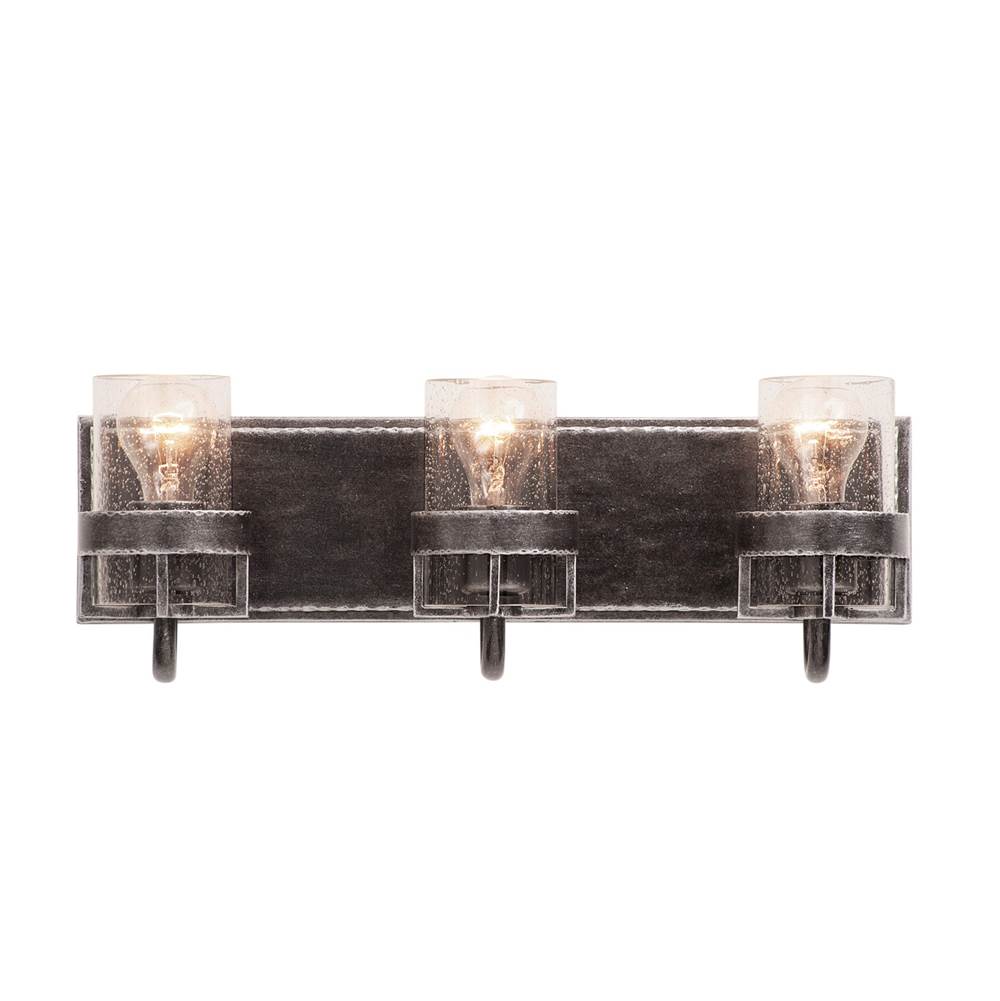 Kalco Lighting Bexley 20-in 3 Light Socket Vintage Iron Bath Wall Sconce