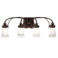 Kalco Lighting Dover 30-in 4 Light Socket Antique Copper Vanity Light