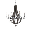 Kalco Lighting Sharlow 36-in 8 Light Socket Polished Chrome Chandelier