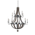 Kalco Lighting Sharlow 40-in 15 Light Socket Polished Chrome Chandelier