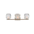 Kalco Lighting Regent 18-in 3 Light Socket Satin Nickel Vanity Light