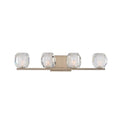 Kalco Lighting Regent 25-in 4 Light Socket Satin Nickel Vanity Light