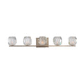 Kalco Lighting Regent 32-in 5 Light Socket Satin Nickel Vanity Light