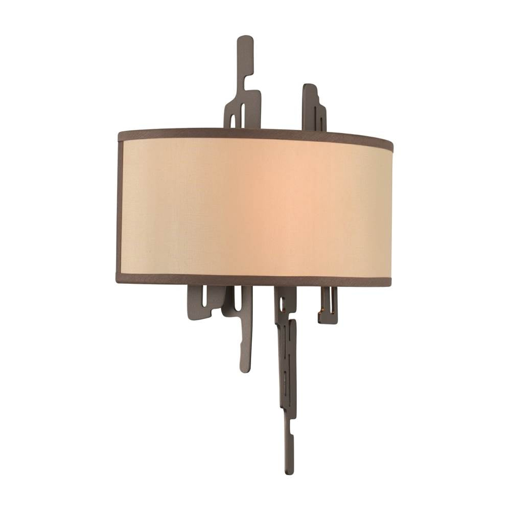 Kalco Lighting Paragon 15-in 2 Light Socket Gun Metal Wall Sconce