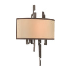 Kalco Lighting Paragon 15-in 2 Light Socket Gun Metal Wall Sconce