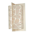 Kalco Lighting Miramar 14-in 2 Light Socket Rose Silver Wall Sconce