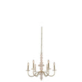 Kalco Lighting Carrara 26-in 6 Light Socket Champagne Gold Chandelier