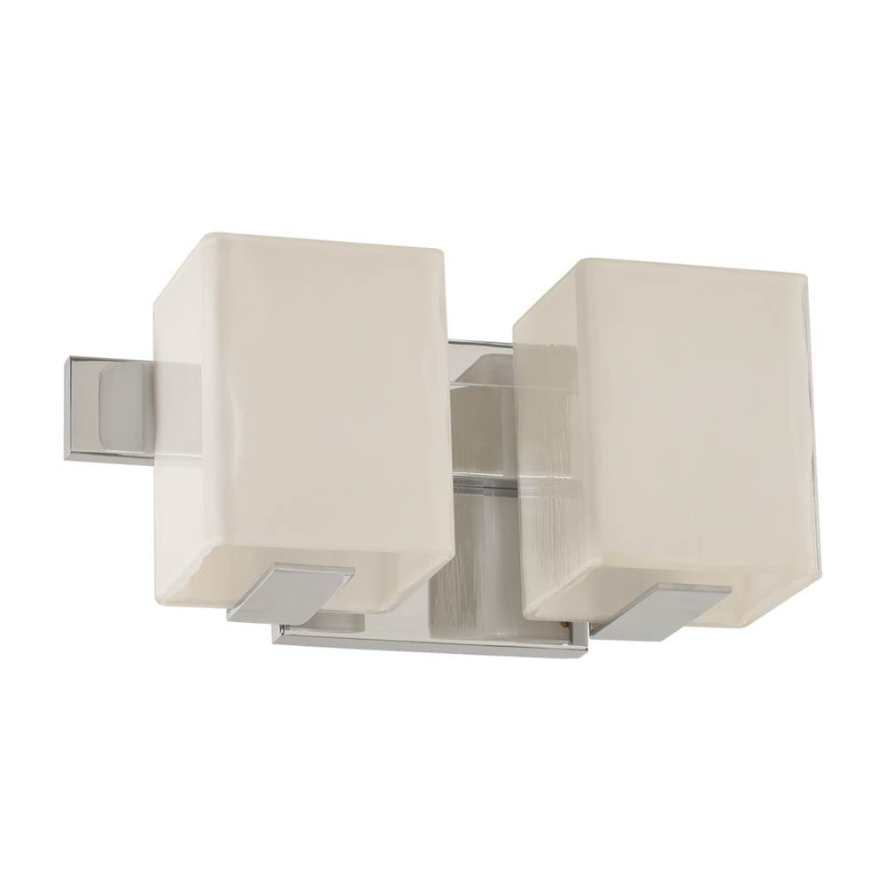 Kalco Lighting Catalina 12-in 2 Light Socket Polished Chrome Bath Wall Sconce